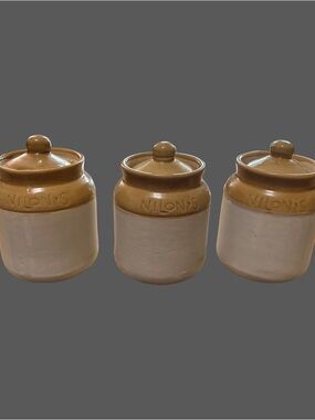Nilons Vintage-Style Ceramic Pickle Jars (Barni) - Set of 3
